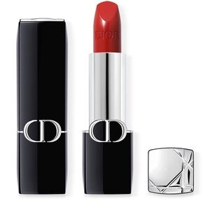 Christian Dior Red Lipstick (999) with Leopard Print Box